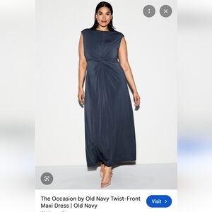 Old Navy Women's Black Twist-Front Maxi Dress